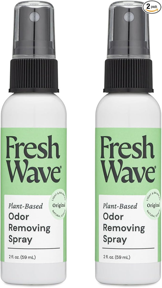 Fresh Wave Original Scent Odor Eliminator Spray & Air Freshener, 2 fl. oz. Travel Size (Pack of 2)