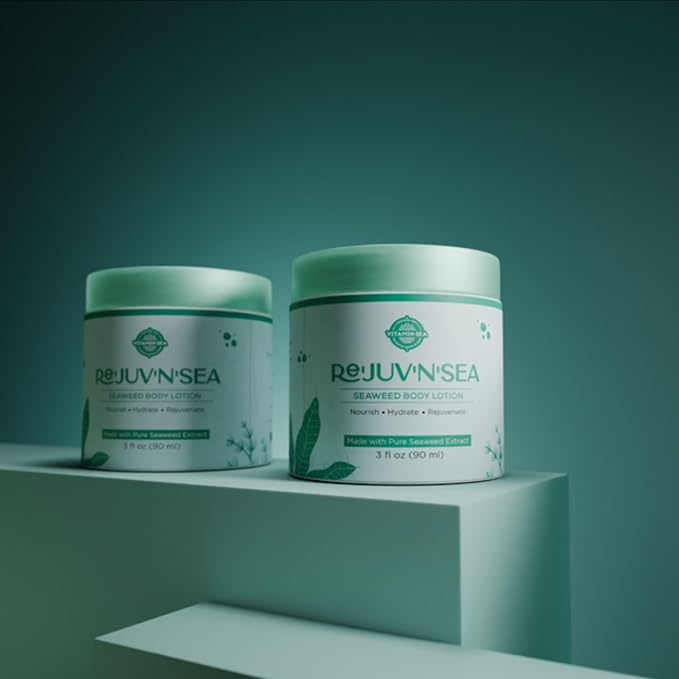 VITAMIN SEA Rejuvensea Seaweed Body Lotion, Triple Blend Maine Seaweed - Nourishing Moisturizers For All Type Skin with Vitamin E, Aloe Vera and Shea Butter, Made from Maine Coast Seaweed - 4 oz