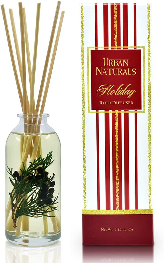 Urban Naturals Holiday Cranberry & Pine Holiday Wreath Reed Diffuser Set with Real Botanicals Idea for The Home. Great Deal!