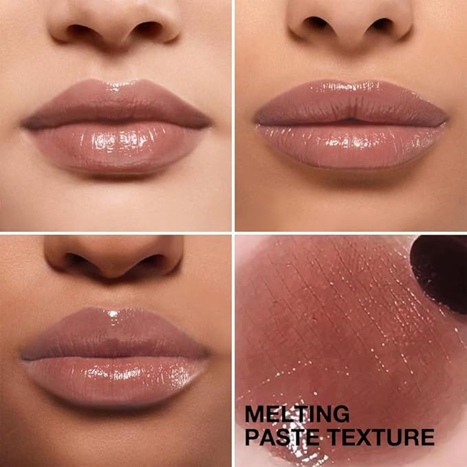 2Pcs Honey Tinted Lip Stain Lip Balm Lip Gloss, Sheer Hydrating Lip Stains Tint, Moisturizing Lip Color for All Skin Tones, Nourishing Lip Balm with a Hint of Natural Black Cherry Tint