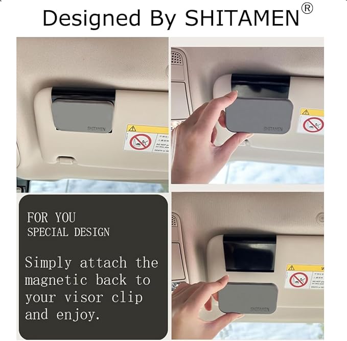 Car Air Freshener - Stone Air Freshener - Car Odor Eliminator - visor clip Scent Starter Kit - Woodiness Scent Refill (Pack of 3)