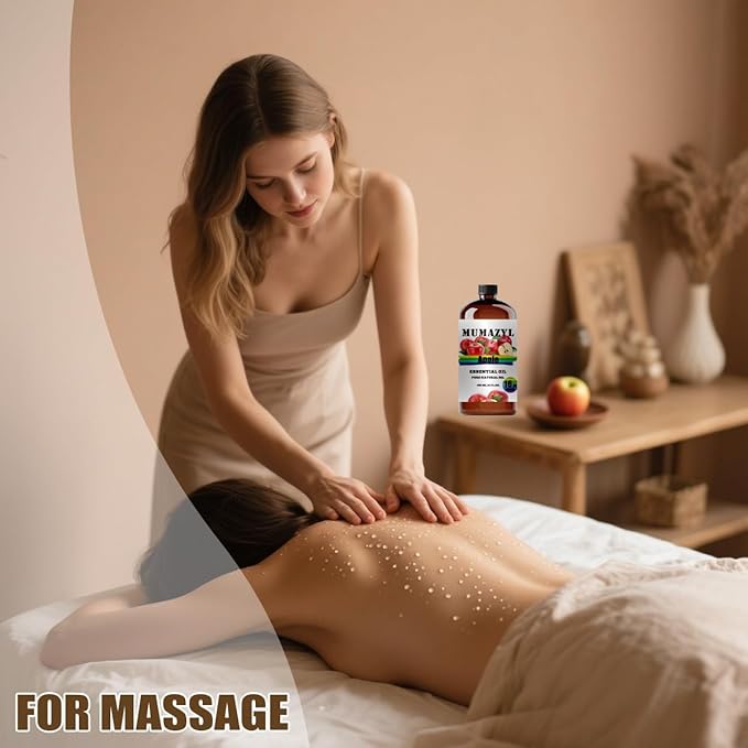 Apple Essential Oil, Apple Oil 16 Fl Oz 480ML for Diffuser Humidifier Yoga Cleaning DIY Candle Soap Making Essential Oils