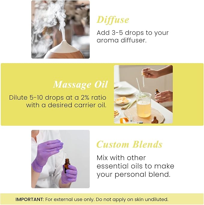 Handcraft Blends Lemon Essential Oil – Huge 4 Fl Oz – 100% Pure and Natural – Premium Grade Essential Oil for Diffuser and Aromatherapy, Skin, Massage, Candle and Soap Making Fragrance