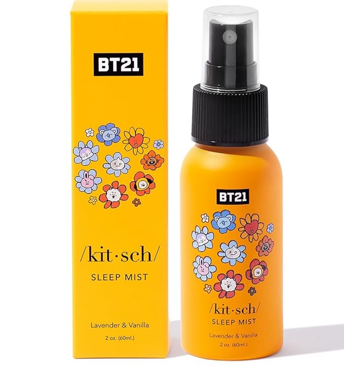 Kitsch Sleep Mist Pillow Spray - Calming Lavender Room Spray | Sleep Spray for Pillows | Fabric Spray for Relaxation & Bedroom Essentials | Lavender Spray for Sleep | Linen Spray, 2 oz