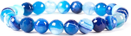 Cherry Tree Collection - Small, Medium, Large Sizes - Gemstone Beaded Bracelets For Women and Men - 8mm Round Beads