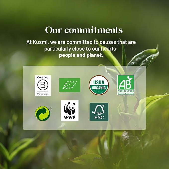 Kusmi Tea - Sweet Love - Organic Black Tea - Blend of Black Tea, Pink Pepper, Guarana and Spices - Smooth, Flavourful, Caffeinated Tea - Box of 20 Tea Bags