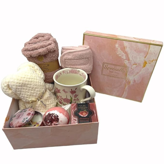 Spa Gift Baskets for Women,Luxury Self Care Gifts for Mom,Get Well Soon Gifts for Friend,Thank You Relaxing Box Gifts for Women 20th,30th,40th,50th,60th 70th 75th Birthday,Anniversary