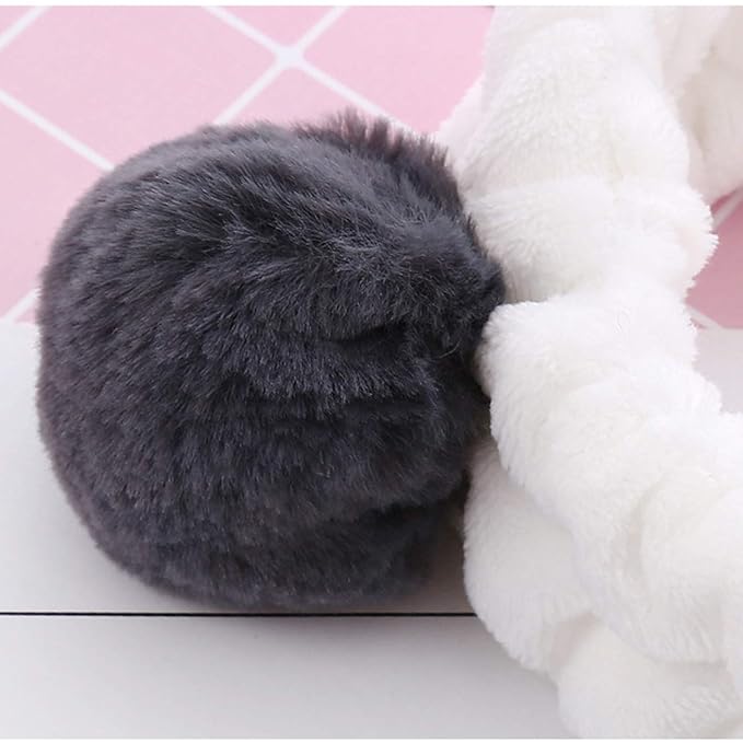 Huachi Headbands Women Washing Face Makeup Girls Baby Cute Elastic Facial Hair Bands Korean Beauty Products Spa Shower Yoga Headwrap Costume Hair Accessories, Animal Panda Ears