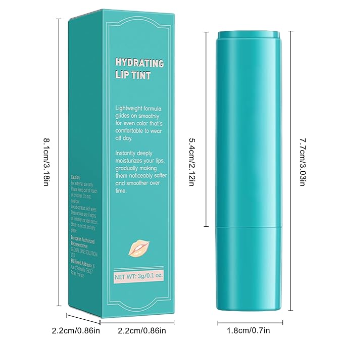 Cosmetics Lip Tint Hydrating, 4 Color Pcs Tinted Lip Balm Set for Women and Girls, Lip Stain Long Lasting Waterproof, Natural Ingredients Vitamin E Sheer Strength Moisturizing Lipstick Crayon