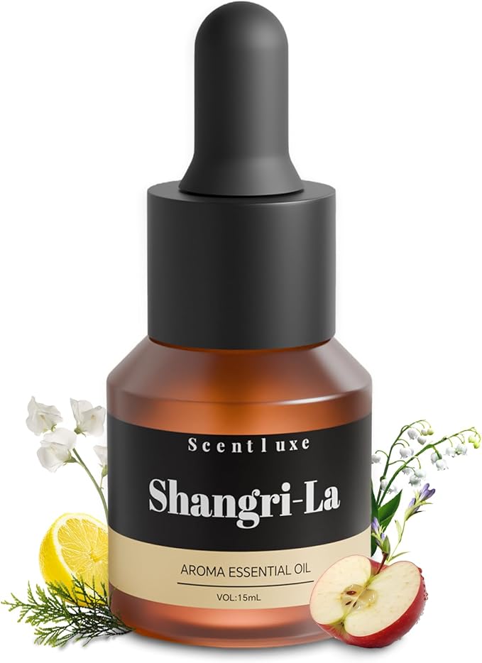 ShangriLa Inspired Hotel Essential Oil & Diffuser Oil - Lemon, Cypress & Ambergris Aromatherapy Blend for Home Luxury 15mL Premium Fragrance Oils for Ultrasonic/waterless Scent Diffusers