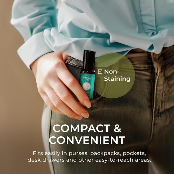 Gya Labs Breathe Essential Oil Roll On - 0.34 Fl Oz - Travel Size Roller for Camping, Skin, Aromatherapy Relief, Convenience