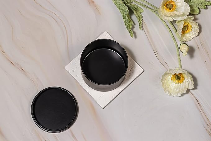 Aroparc Candle Tins 8oz with Lids, 24 Pack Seamless Bulk Candle Containers for Candle Making Supplies - Black