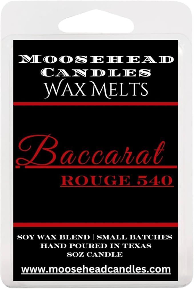 Baccarat Rouge Inspired Wax Melts – 4 Pack Luxury Soy Blend – Strong Scented, Long-Lasting Home Fragrance – Gift Ready, Handcrafted