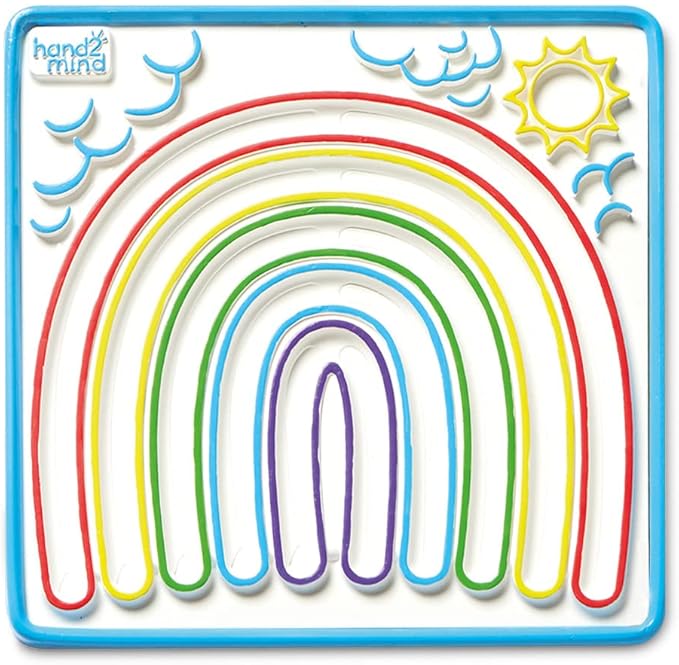 hand2mind Mindful Maze Boards, Tactile Sensory Toys for Toddlers, Anxiety Relief Items, Calm Down Corner Supplies, Emotional Regulation Tools for Kids, Play Therapy Toys, Mindfulness Gifts