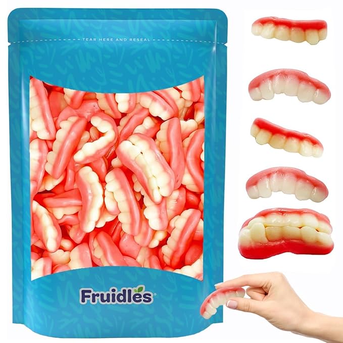 Gummi Teeth Candy, Delicious Fruit Flavors Gummies (13.2 Pounds)