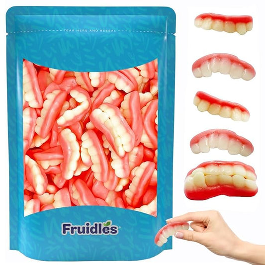 Gummi Teeth Candy, Delicious Fruit Flavors Gummies (13.2 Pounds)