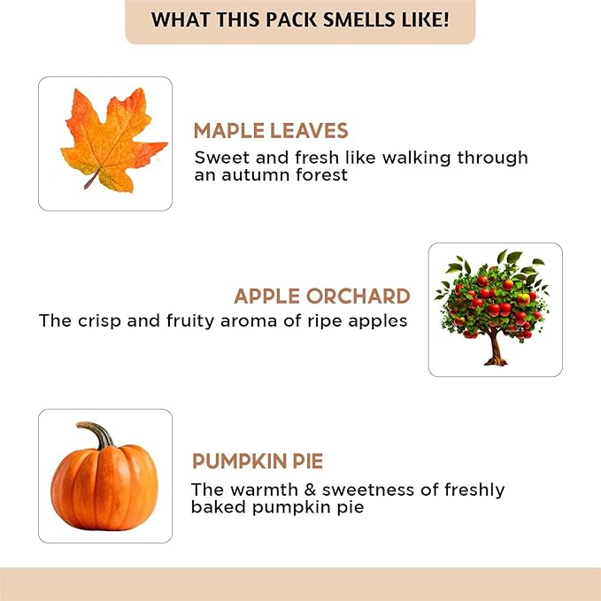 Folkulture Essential Oils for Diffuser | Fall Essential Oils Set of 6x0.34 fl oz | 60 ml Fragrance Oil, Diffusers Oils Fall Scents for Home | Oil Diffusers Fragrances for Diffusers | Pumpkin Spice oil