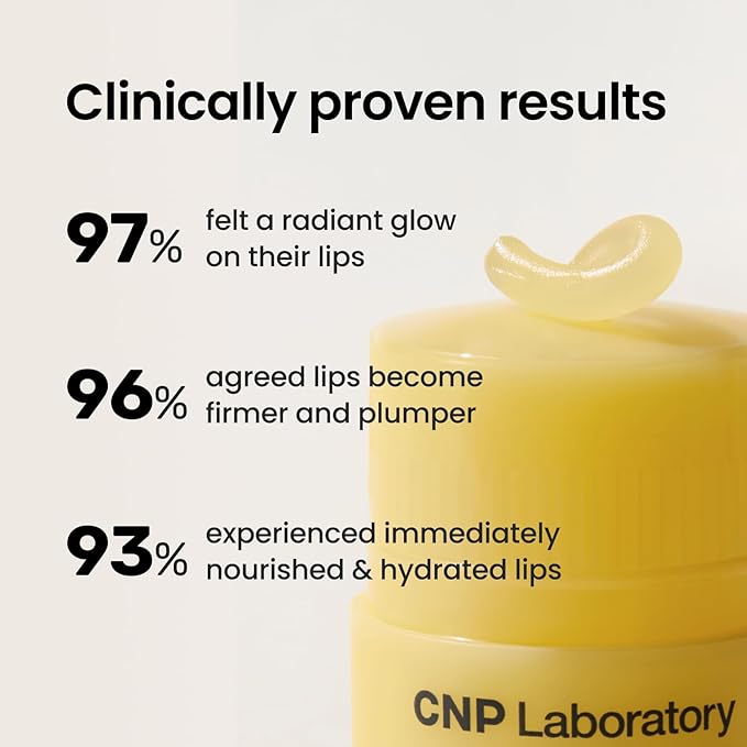 CNP Honey Lip Butter - Propolis Lipcerin™ 01 Original, Hydrating Overnight Manuka Lip Balm & Mask, 12hr Long-Lasting Moisture, Korean Skin Care, 0.5 fl.oz.