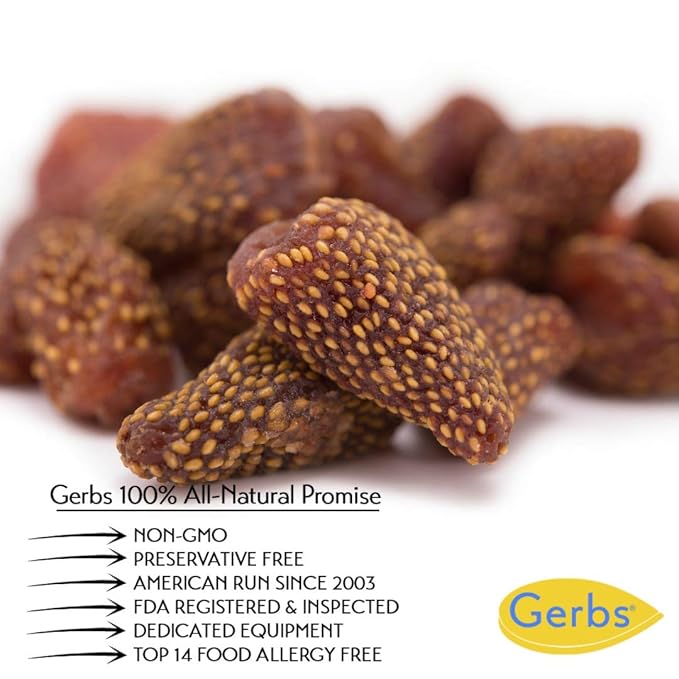 Gerbs Summer Sweet Strawberries 2 lbs. | Dehydrated, Unsulfured, Resealable Bag | Naturally Sweet & Tart | Top 14 Allergen-Free