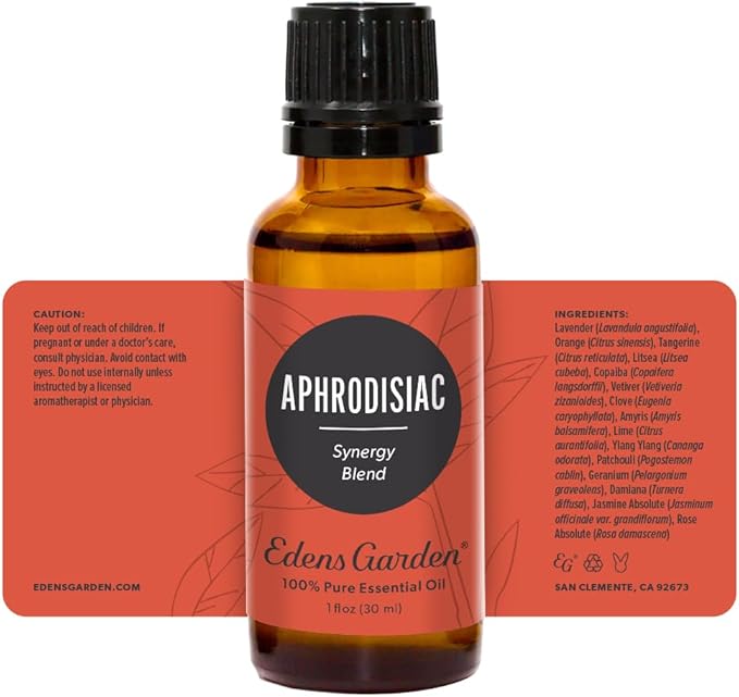 Edens Garden Aphrodisiac Essential Oil Blend- 100% Pure Premium Grade, Undiluted, Natural, Therapeutic, Aromatherapy, The Best for Skin, Candle, Hair 30 ml (1 fl oz)