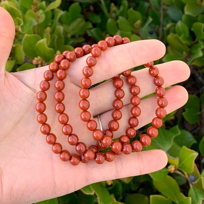 Adabele 1pc Natural Stretch Gemstone Bracelet 6mm (0.24 Inch) Bead 7" 7.5" 8 inch Healing Crystal Quartz Energy Chakra Jewelry Women Birthday Gift