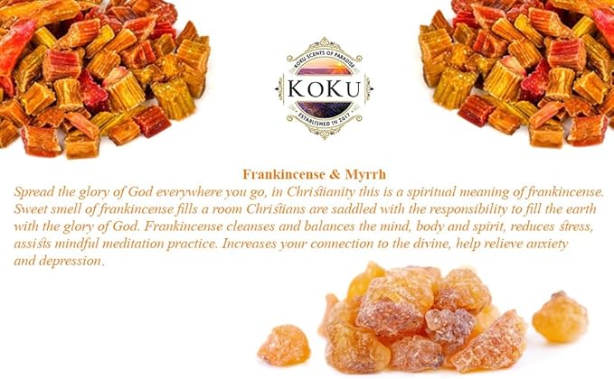 Frankincense Myrrh Air Freshener - Room Spray - Odor Eliminator - Deodorizer - Car Air Freshener - Home Spray - Linen Spray - Fabric Refresher - Non-Toxic - Alcohol Free (8 Oz)