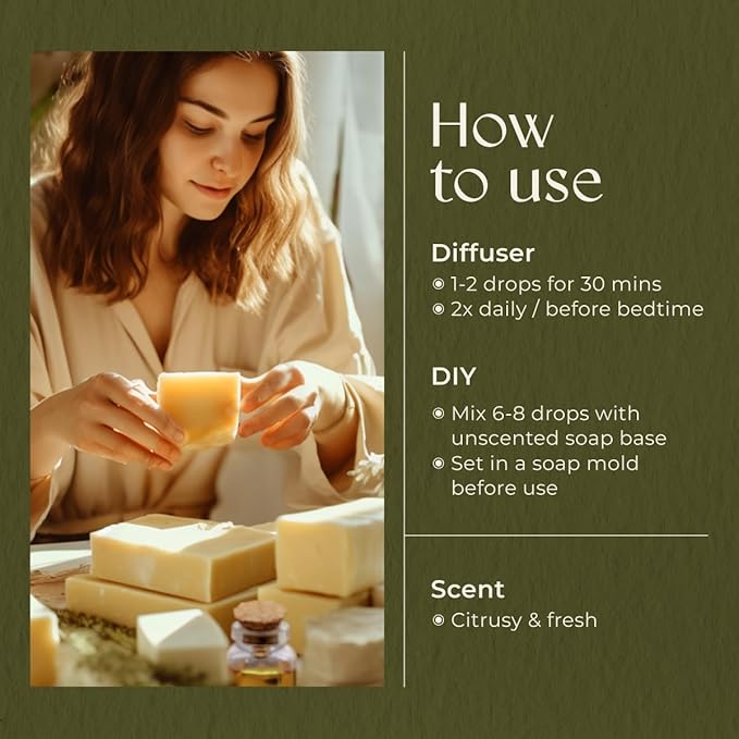 Gya Labs Active Energy Essential Oil Blend for Diffuser - 100% Pure Natural Energy Aromatherapy Oils - Rejuvenating & Refreshing (0.34 Fl Oz)