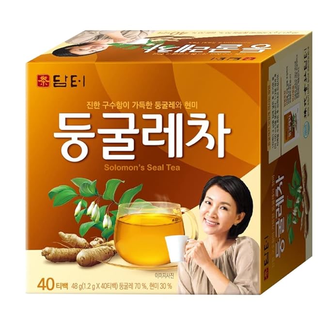 Damtuh Solomon’s Seal Tea – Roasted Herbal Tea, Smooth & Caffeine-Free, 40 Tea Bags (1.5g each)