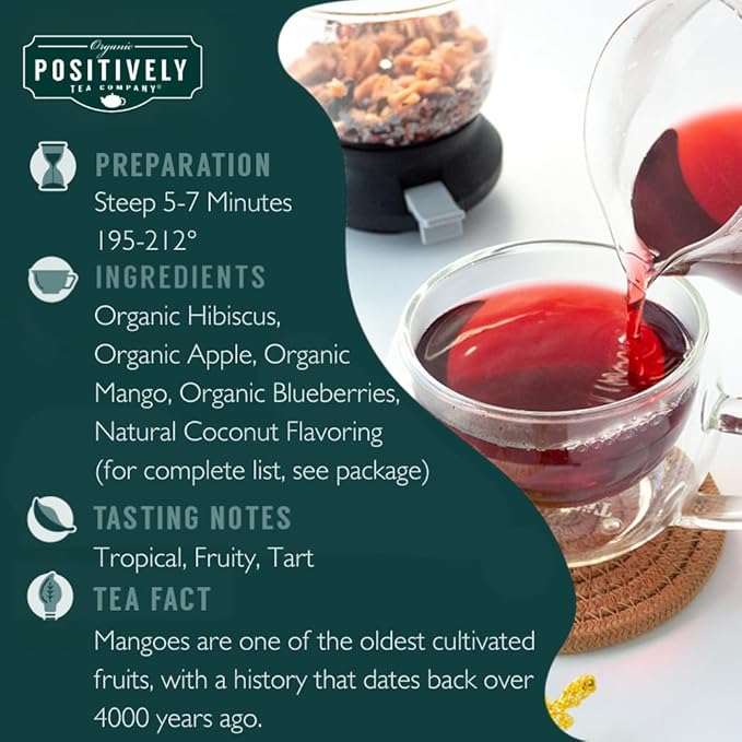 Organic Positively Tea Company, Herbal Tea Sampler, Loose Leaf, 4 Ounce, 3 Pack