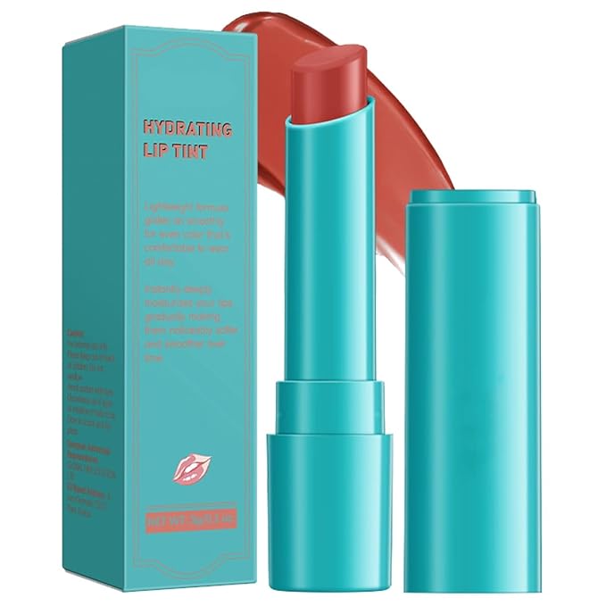 4 PCS Lip Tint Hydrating, Moisturizing Tinted Oil Balm, Stain Peel off Lipstick Gloss Set, Long Lasting Waterproof Non-stick Natural Ingredients Moisture Makeup Cup for Women(Peach Coral)