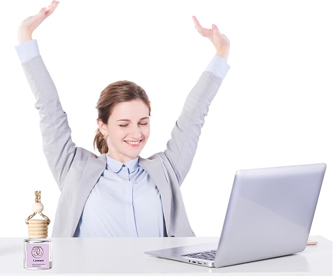 2Pack Lemon Scented Automotive Air Freshener Set, Car Accessories Decoration Hanging Scented Car Diffuser for Men Women Best Gifts