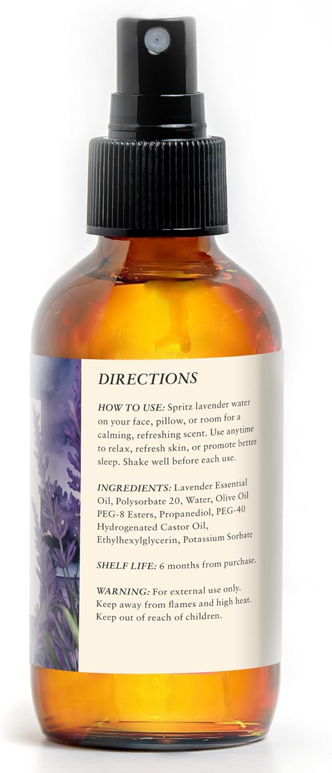 Lavender Spray for Sleep – Soothing Pillow Mist for Deep Relaxation, Stress Relief, and Restful Nights – Calming Aromatherapy for Sleeping – Lavender Linen Spray for Bedding – 4 oz
