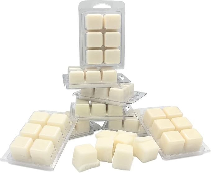 rosbas, Soy Wax Melts, Green Tea, Lemon Grass Scented, 8 Packs, 6 Cubes & 2.50 oz ea., Long-Lasting, Relaxation, Air Freshener, Home, Office, for Wax Warmers, Non-Toxic, Handmade in USA
