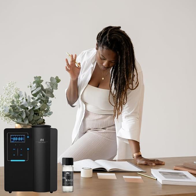 24K Scent Diffuser Oil 20mL - Inspired by Luxury Hotel W Hotels - Formulated with Bergamot, Lemon, Lemongrass, Magnolia, Jasmine, Lily, Koa Wood, Musk - Aromatherapy Home Fragrance