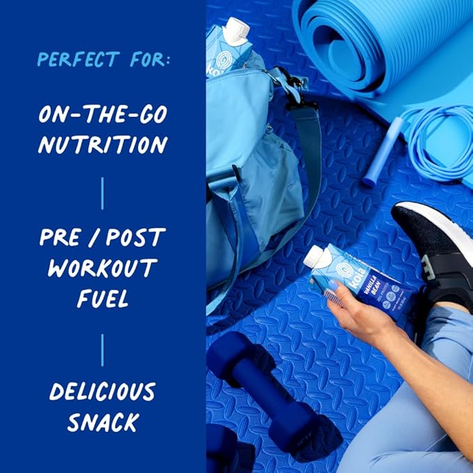 Koia Plant Based Protein Shake, Vanilla Bean, 20g Protein, 3g Sugar, 6g Prebiotic Fiber, 21 Vitamins & Minerals, Meal Replacement Drinks, Dairy-Free, Gluten-Free, Non-GMO, 11 Fl Oz (Pack of 18)