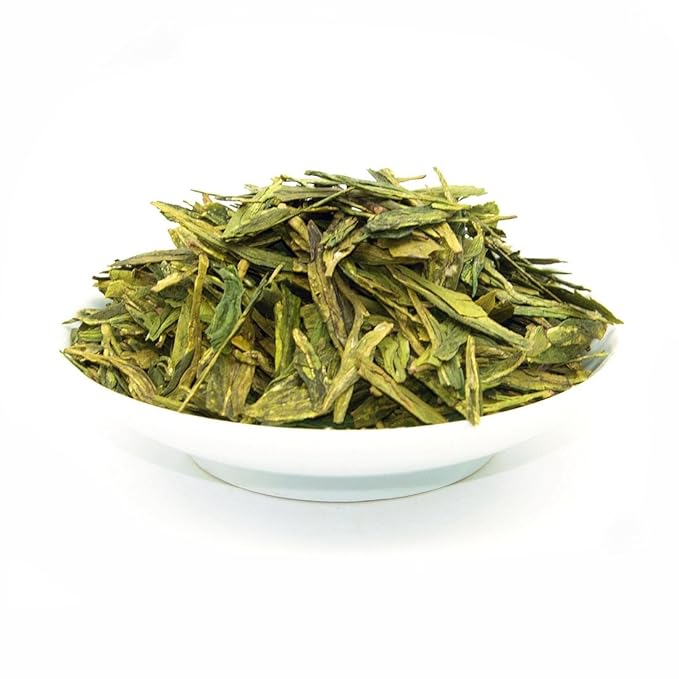 ChaWuWarmSun [B] LongJing Green Tea,8.8oz/250g,Chinese Dragon Well Green Tea Loose Leaf