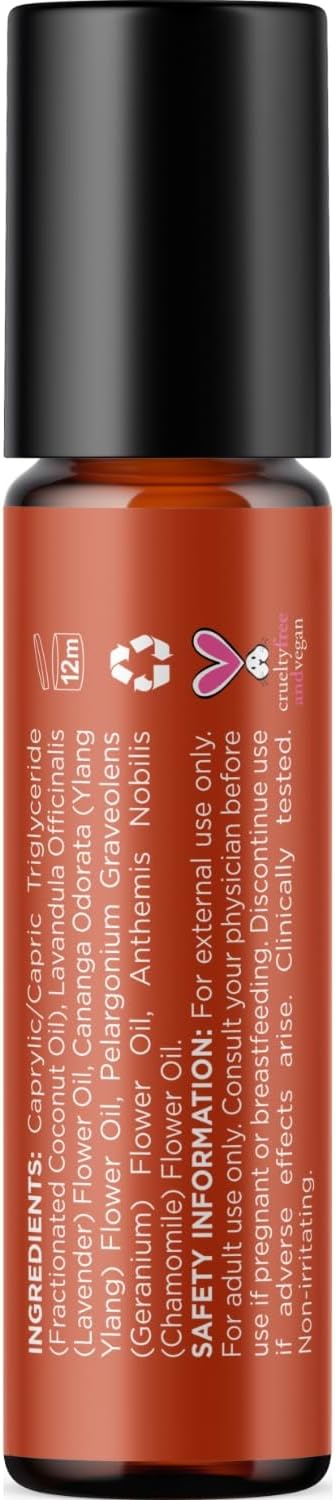 Relaxing Essential Oil Roll On - Aromatherapy Essential Oil Roller with Calming Essential Oils - Relaxing Essential Oil Blend with Lavender Ylang Ylang Chamomile & Geranium for Stress Support (1 Pack)