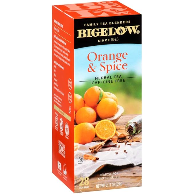 Bigelow Orange Spice Tea, 28 Count (Pack of 6)
