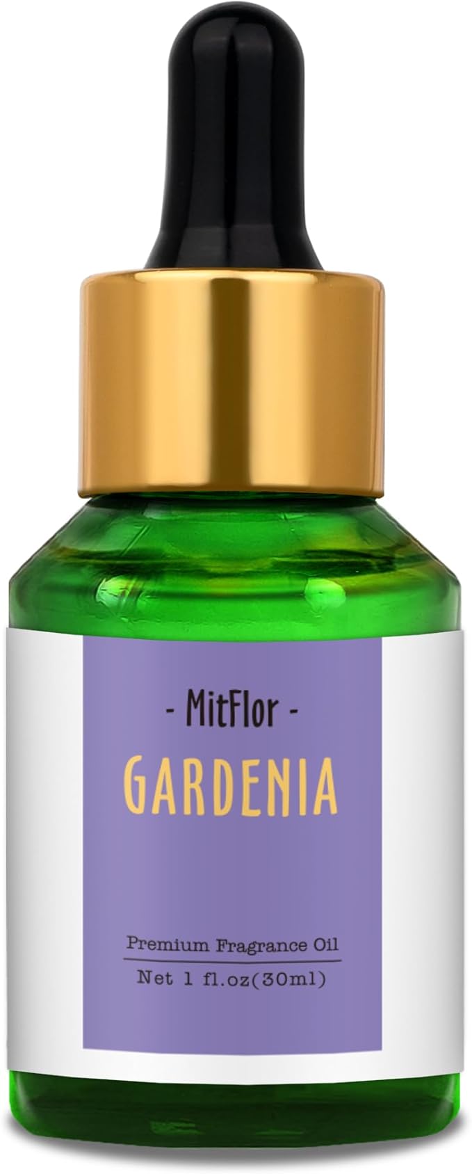 Gardenia Fragrance Oil, MitFlor Single Scented Oil, Large Size Premium Grade Fragrance Oil for Soap & Candle Making, Aromatherapy Diffuser Oil, Creamy Floral Scent for Home Fragrance, 30ml