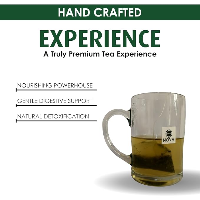 Premium Organic Moringa Tea Bags, 100% Natural and Organic Ingredients, Caffeine free | Authentic African Origin | Eco-conscious Teabags (15 count) Immune System & Digestion Support Herbal Tea