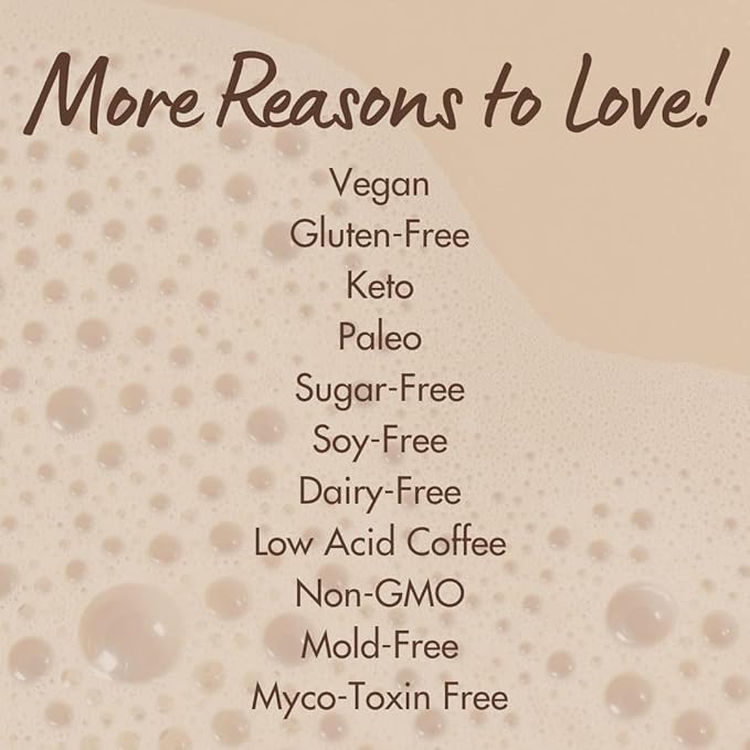 Cuppa Healthy Mushroom Insant Coffee with Lion's Mane & Ashwagandha for All Day Energy & Focus - No Crash or Jitters - Nootropics for Brain Health, Gut Health, Immunity, Stress, Memory + Mood - 60 Servings