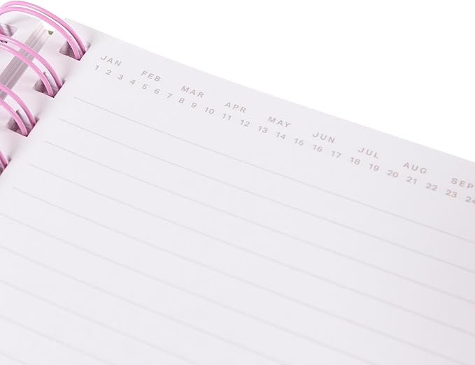 Graphique Hardbound Spiral Journal, 160 Ruled Pages Hard Cover Notebook, Diary, Lists, Record Month and Date, Premium Paper, Joyful Landscapes, 6” x 8”