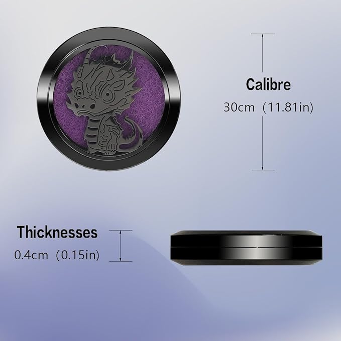 Aromatherapy Diffuser Necklace-Dinosaur Essential Oil Necklace,Aromatherapy Diffuser Pendant for Men and Women,Portable,Suitable for Yoga,Meditation,Travel,Stress Relief Gift(Black30mm)