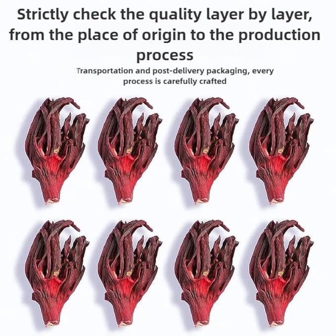 Hibiscus Tea Bags, 50 Teabags,105g,3.8Oz- Premium Hibiscus Flower Tea Bag - Cultivated From Yunnan - Non-GMO - Caffeine-free