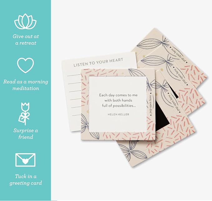 Compendium ThoughtFulls Pop-Open Cards — Inspire Her — 30 Pop-Open Cards, Each with a Different Inspiring Message Inside