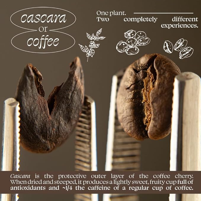 Organic Positively Botanicals Company, Cascara, Herbal Tea Loose Leaf Botanical, 4 Ounce