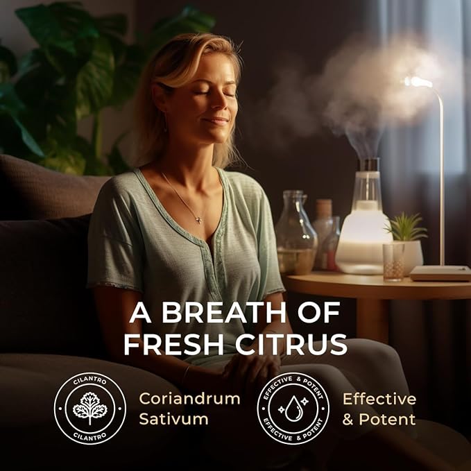 Gya Labs Cilantro Essential Oil - 0.34 Fl Oz - for Hair, Skin, Diffuser, Aromatherapy & DIY Candle Making Scent