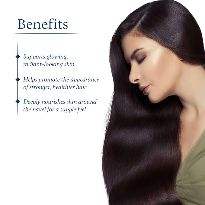 Blue Nectar Ayurveda Navel Oil with Ghee & Olive for Belly Oiling | Natural Belly Button (Nabhi) Oil for Radiant Skin & Deep Hydration (22 Herbs, 0.33Fl Oz)