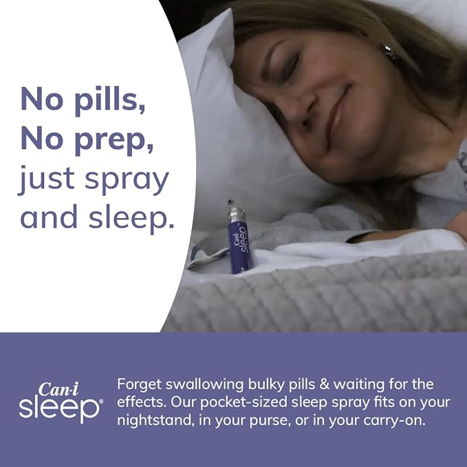 Get Back to Sleep Fast for Women in Menopause and Perimenopause Stages, Looking for Effective Sleep. Can-i Sleep Spray - 60 Servings