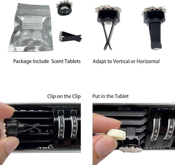 2pcs Red Butterfly Car Air Freshener Vent Clips Bling Car Accessories for Women Refillable Scents Diffusers